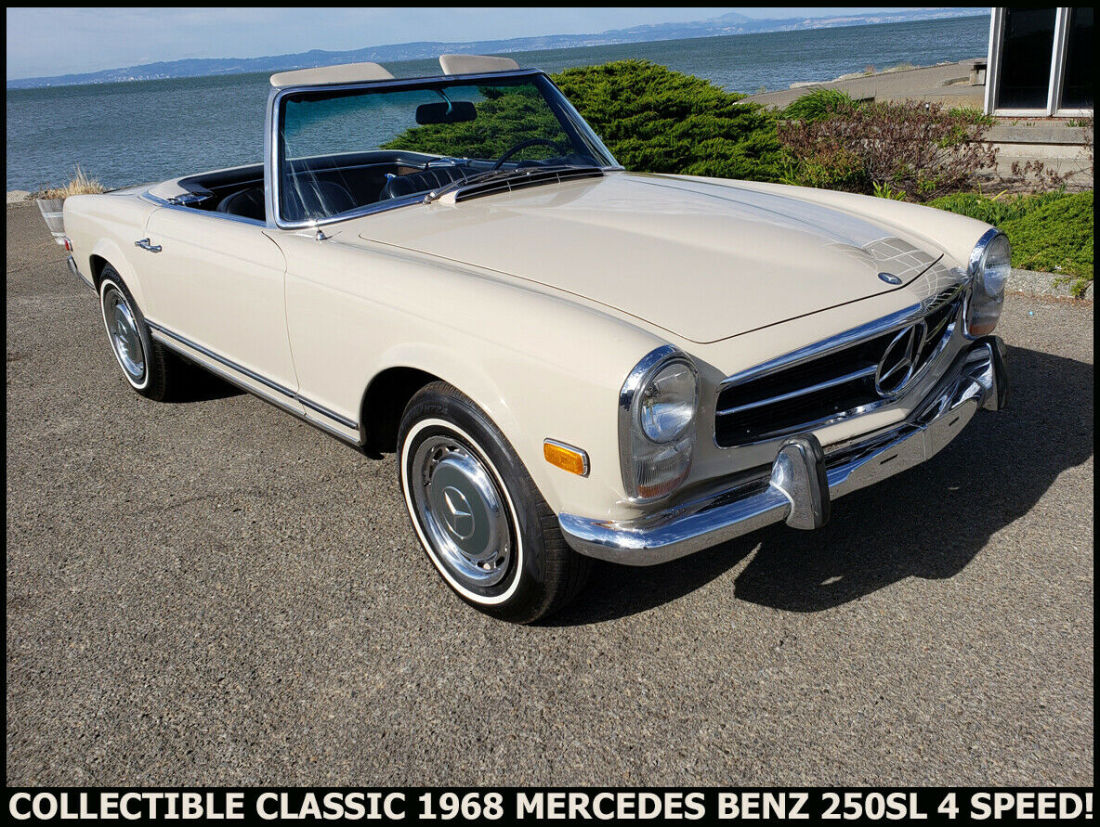 RUST-FREE CLASSIC 1968 MERCEDES BENZ 250SL W113 TWO TOPS 4 SPEED STICK ROADSTER! 1968 Mercedes-Benz SL-Class
