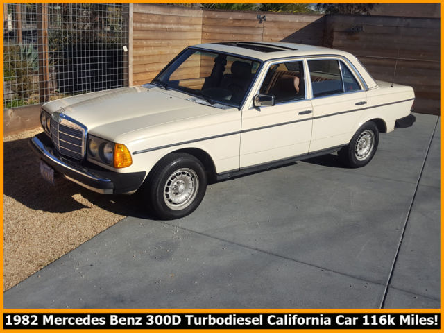 RUST-FREE CLASSIC 1982 MERCEDES BENZ 300D W123 TURBODIESEL SEDAN 116K MILES! 1982 Mercedes-Benz 300-Series 300D TURBODIESEL