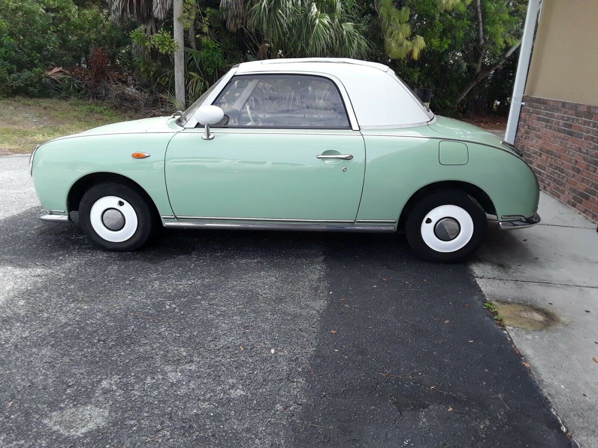 RUST FREE,1991 NISSAN FIGARO CONVERTIBLE,LOW MILES,FLORIDA TITLE, RESTORED INT. 1991 Nissan Figaro