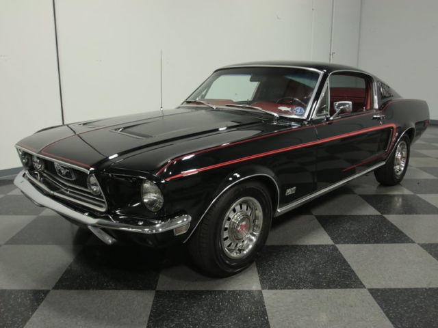 S-CODE 390 GT, RARE OPTIONS, FACTORY A/C, LOW OWNERSHIP, INVESTMENT-GRADE CAR! 1968 Ford Mustang GT S-Code