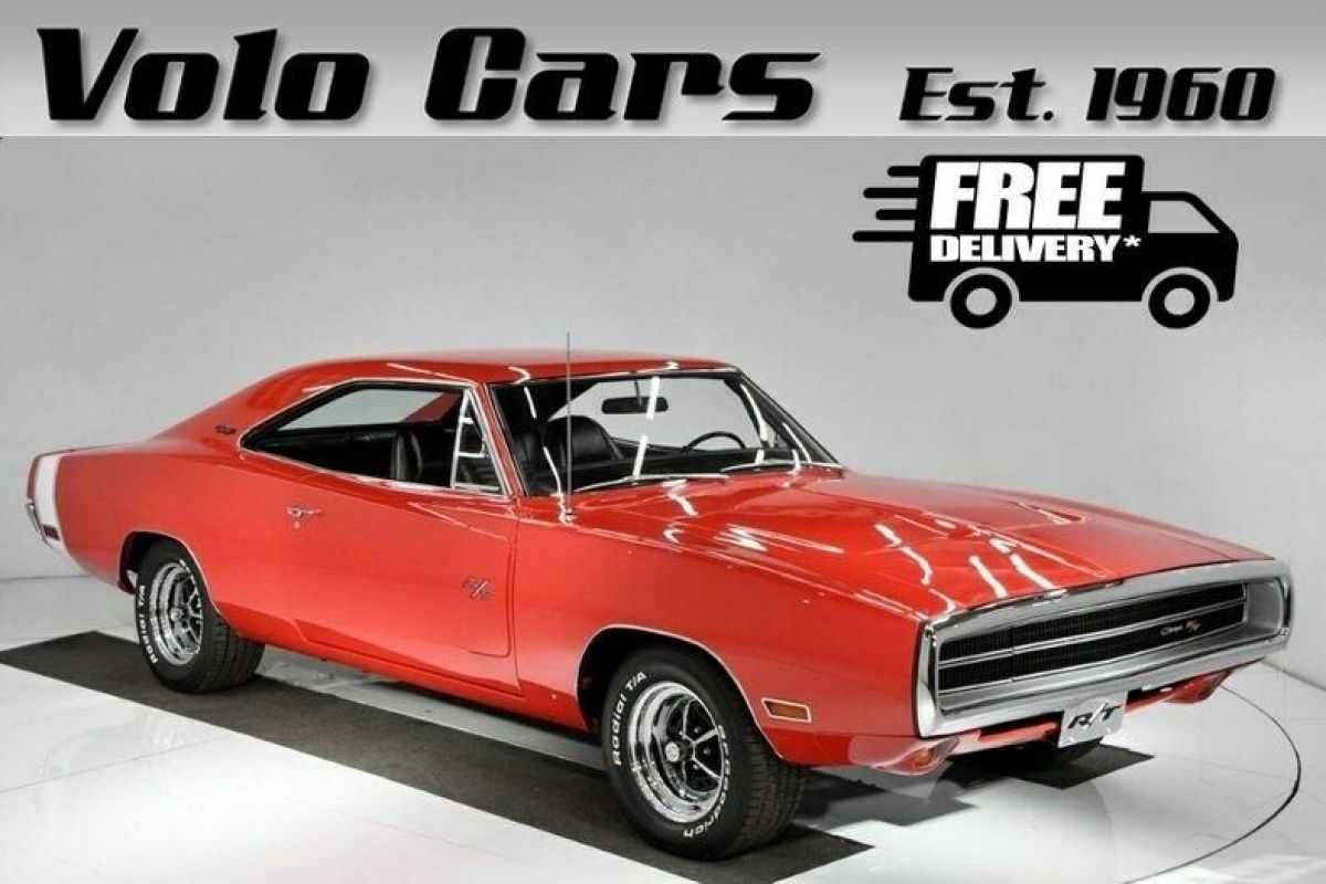 #s match, factory red no vinyl top, real R/T! 1970 Dodge Charger R/T