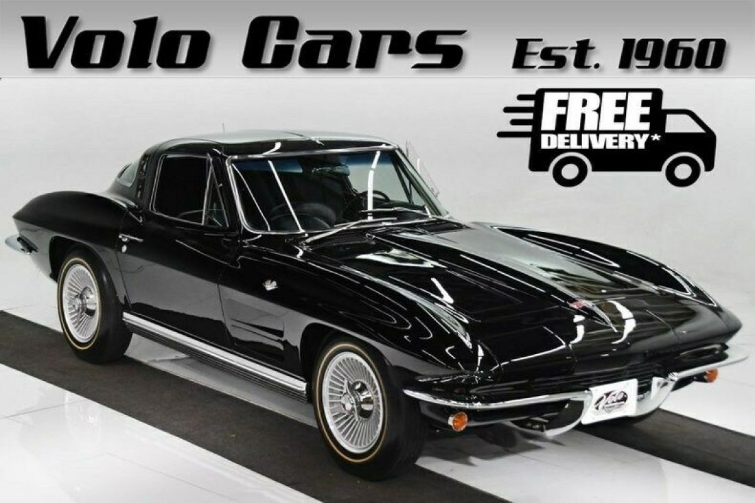 #s match, very desirable factory Tuxedo black! 1964 Chevrolet Corvette