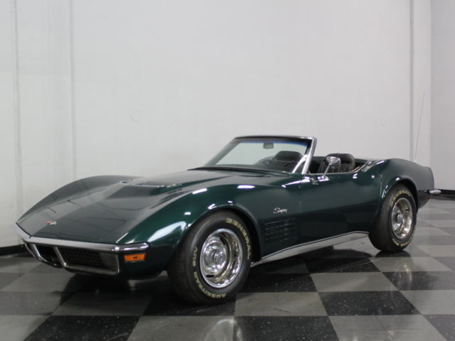 #'S MATCHING 454 LS5, BRANDS HATCH GREEN, BLACK LEATHER, LOTS OF RECENT WORK 1971 Chevrolet Corvette