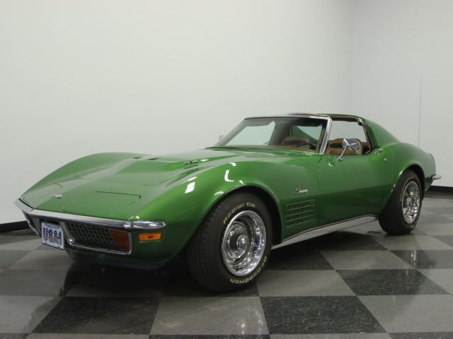 #'S MATCHING LS5 454 V8, 4 SPD, CORRECT COLORS, FACTORY AC, 54K ACTUAL MILES! 1972 Chevrolet Corvette