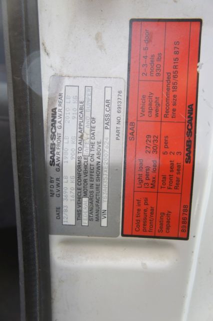 1984 Saab 900 Original - photo 9