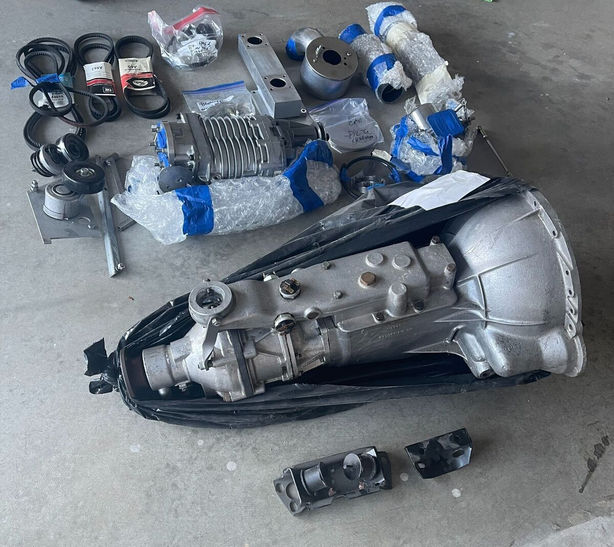 1973 Triumph TR-6 Sal Vespertino Supercharger Kit / Rebuilt OD Trans - photo 4