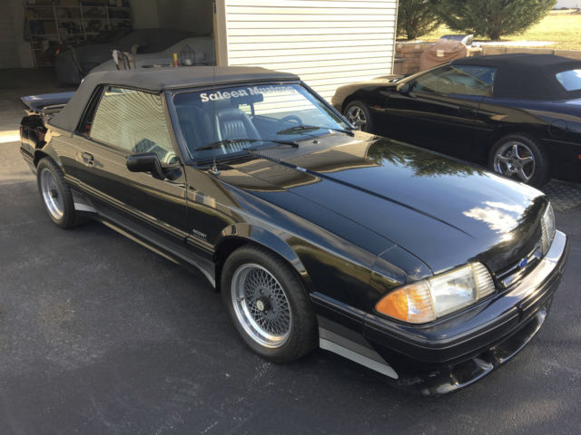 SALEEN CONVERTIBLE #408 5 SPEED 3.55 GEARS LEATHER FACTORY ESCORT RADAR MATS 1988 Ford Mustang #408 SALEEN CONVERTIBLE 5 SPD 3.55 GEARS LEATHER