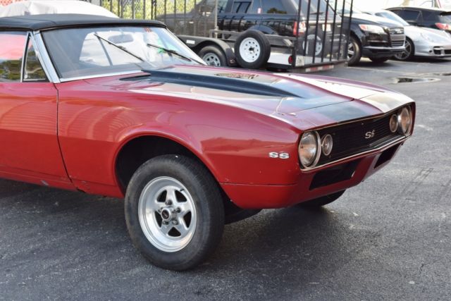 SAME OWNER FOR 40 YEARS IN FLORIDA SOLID FLOORS PROJECT CAR WELD WHEELS 1967 Chevrolet Camaro SS convertible