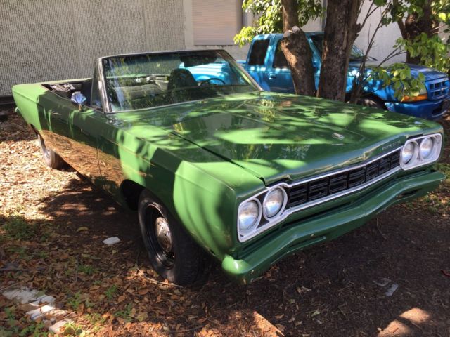 Satellite Road runner GTX Mopar Convertible project - 1 of 1523 made in 1968 1968 Plymouth Satellite Roadrunner GTX Mopar