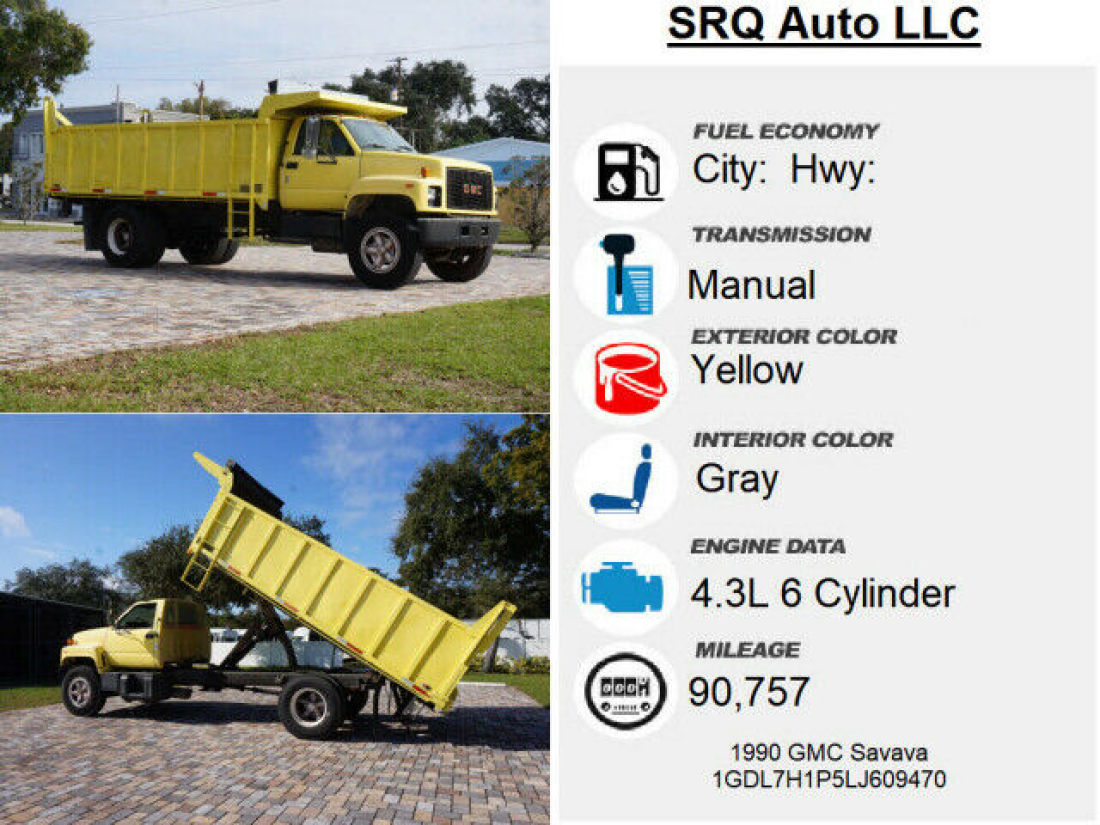 1990 GMC Savava C7000 Dump Truck - photo 11