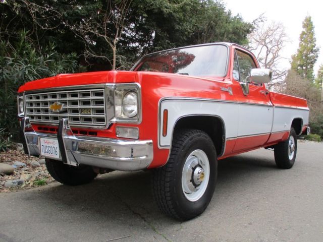 Scottsdale Pickup 4x4 Truck Other K20 Blazer K10 3500 1500 GMC CST Suburban C10 1975 Chevrolet C/K Pickup 2500 NO RESERVE K20 4WD PS PB AC Tach Original Paint