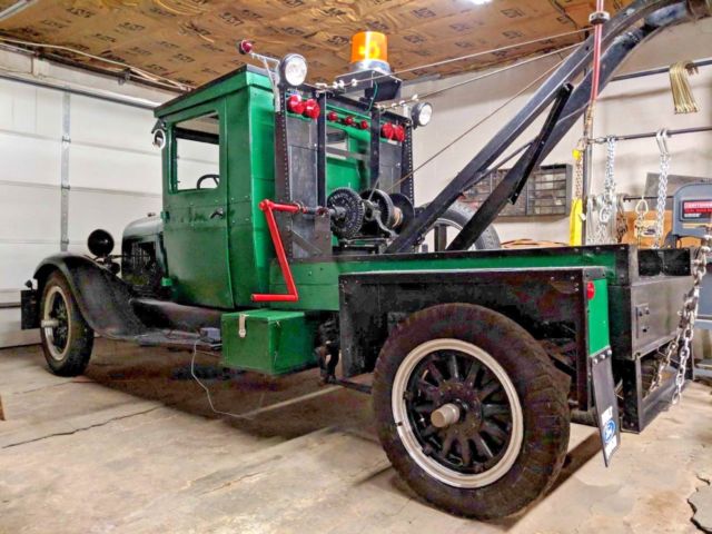 Second Original Owner Ford Model AA Tow Truck Weaver Boom 1928 Ford Model A Tow Truck
