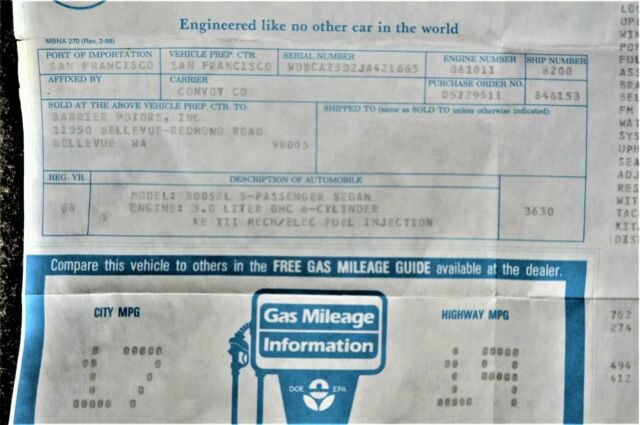 1988 Mercedes-Benz 300-Series - photo 12