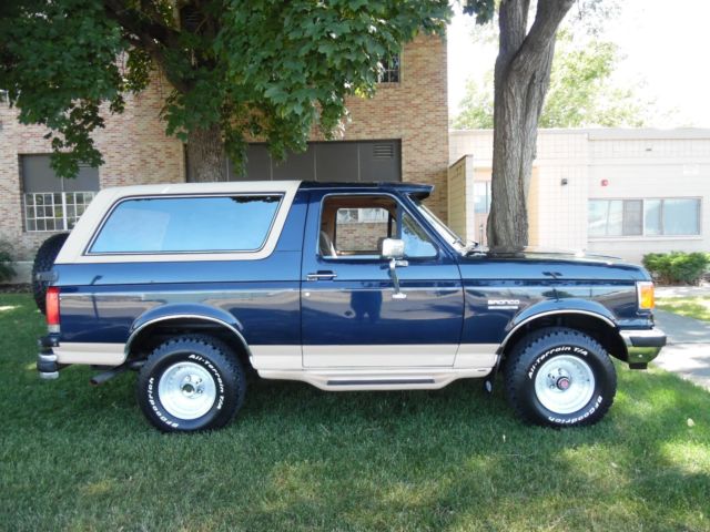 SELLING AT NO RESERVE 1990 FORD BRONCO EDDIE BAUER EDITION 4X4 TRUE SURVIVOR 1990 Ford Bronco EDDIE BAUER 4X4 BRONCO