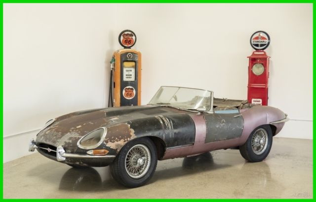 SERIES 1 E-TYPE 4.2 LTR ROADSTER OPALESCENT DARK BLUE/BLUE FOR RESTORATION 1964 Jaguar E-Type 4.2 liter Series 1 Roadster