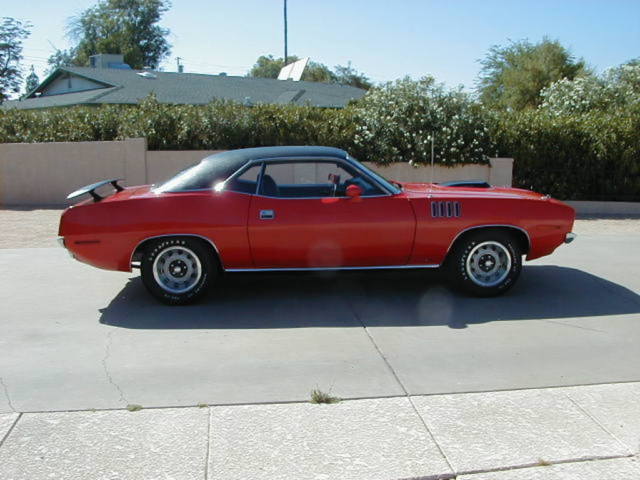 SHAKER 'CUDA EV2 HEMI ORANGE 383 4-SPEED NUMBERS MATCHING ALL FACTORY ORIGINAL 1971 Plymouth Barracuda 'CUDA SHAKER