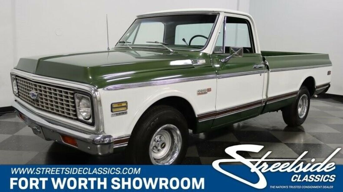 Sharp & Clean! Believed Orig 350 V8, Auto, A/C, PS/B w/ Fr Disc, Factory Colors! 1972 Chevrolet C-10 Cheyenne Super