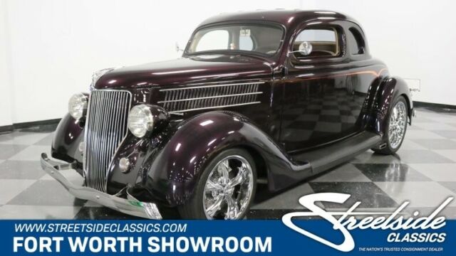 Sharp & Clean! Steel Body! 350 V8, 700R4 Auto, Cold A/C, PS/B, Frt Disc, Nice! 1936 Ford 5-Window Coupe