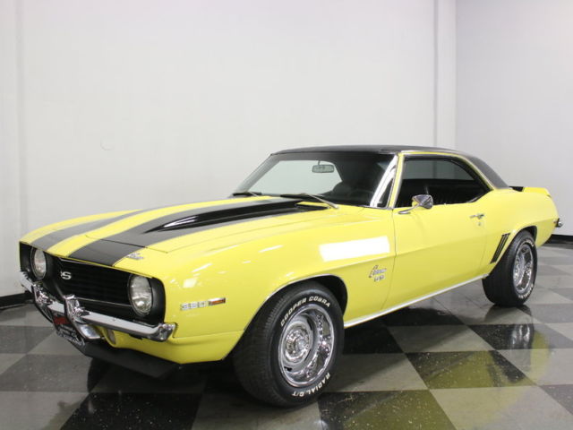 SHARP DAYTONA YELLOW PAINT! STRONG 350 V8, AUTO, PS, PB, 4 WHEEL DISC, NICE!! 1969 Chevrolet Camaro