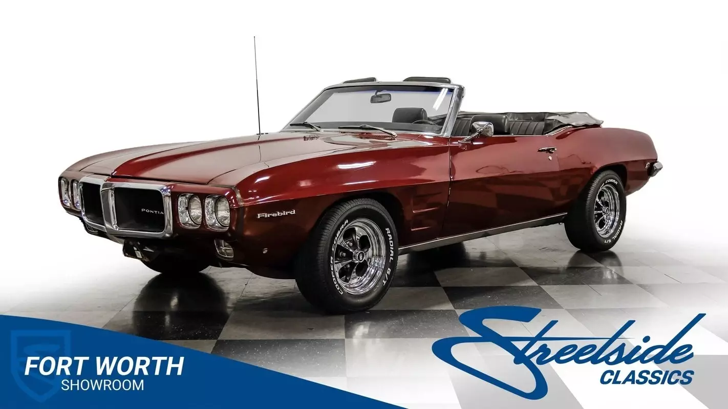 Sharp Drop Top! Pontiac 350 V8, Auto Trans, A/C, PS/PB, Frt Disc, Pwr Top, Facto 1969 Pontiac Firebird Convertible