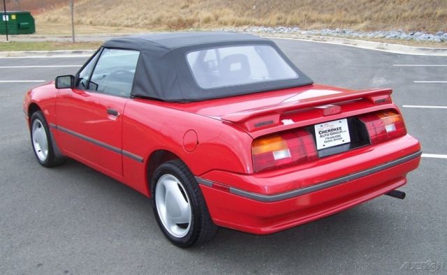 1992 Mercury Capri XR2 5-SPEED TURBO CHARGED ROADSTER 1.6L DOHC 4CYL - photo 2