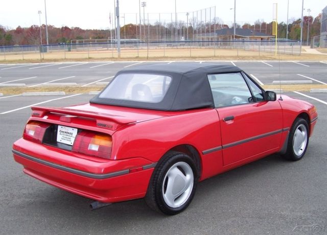 1992 Mercury Capri XR2 5-SPEED TURBO CHARGED ROADSTER 1.6L DOHC 4CYL - photo 4