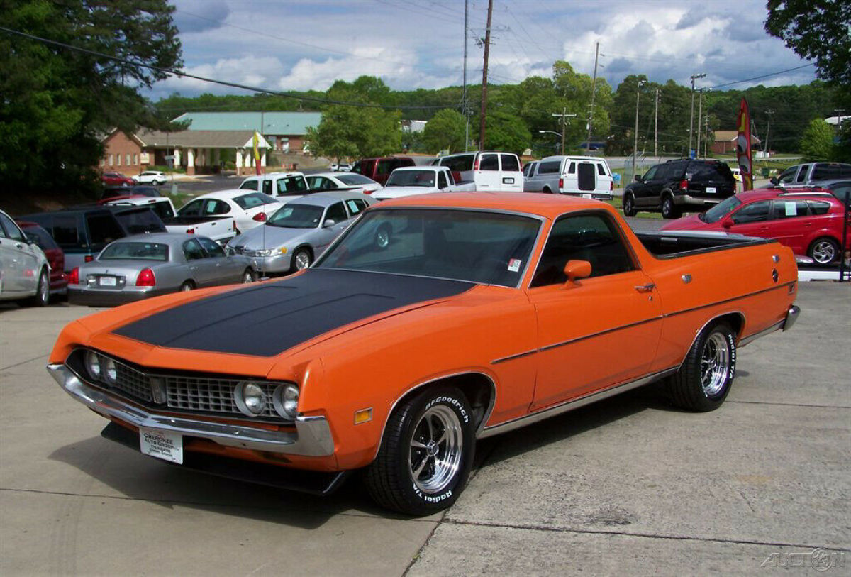 SHARP STRONG SOLID NEW BFGs AC CAR PS PB COMP 2 GRAN TORINO MUSTANG COUGAR ELITE 1971 Ford Ranchero SPORT 5.8L 351C 4BBL DUALS 9 INCH MAGNUM 500 STYLE RIMS