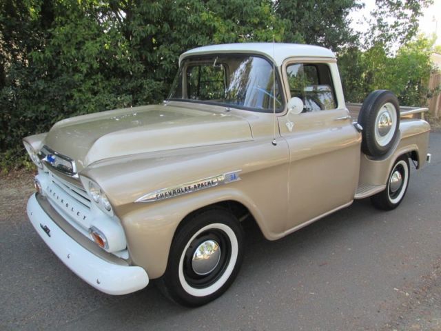 Short Bed Stepside 3100 Survivor CA Truck 2WD 1958 1957 1956 1955 Other Pickup 1959 Chevrolet C-10 Apache Frame Up Restored No Rust NO RESERVE