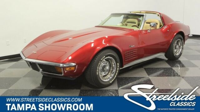 SHOW QUALITY 4 SPEED VETTE, GORGEOUS PAINT, 350 V8, PS, 4 WHL DISCS, RECEIPTS 1972 Chevrolet Corvette --