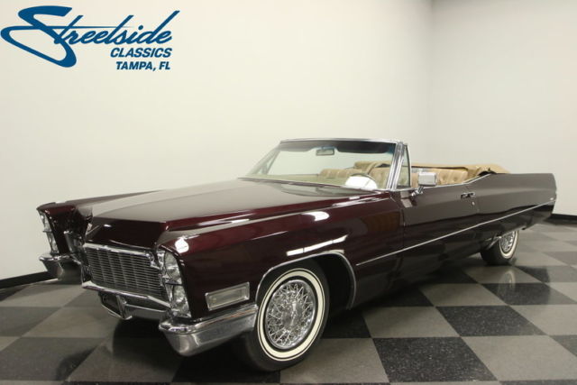 SHOW QUALITY FRAME OFF RESTORATION, #S MATCH 472 V8, R134 AC, RECEIPTS & PHOTOS! 1968 Cadillac DeVille Convertible