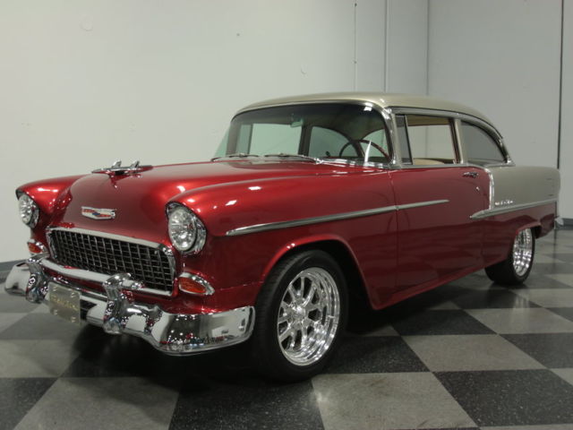 SHOW-STOPPER TRI-5, BUILT TO THE 9'S TO SHOW & GO, 350 V8, AUTO, R134A A/C, A++! 1955 Chevrolet Bel Air/150/210