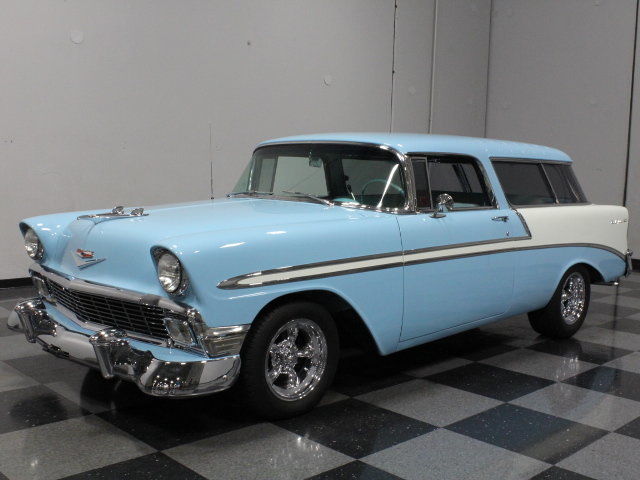SHOW STOPPING NOMAD, FRESH & HIGH-END RESTO, 327 V8, 700R4 OVERDRIVE, R134A A/C! 1956 Chevrolet Nomad