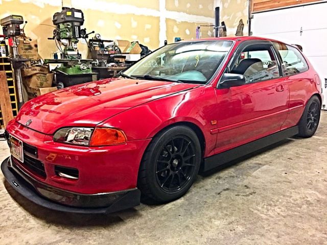 Show/Road course 1993 Honda Civic Hatchback CX Fully built Gs-r Turbo 1993 Honda Civic cx