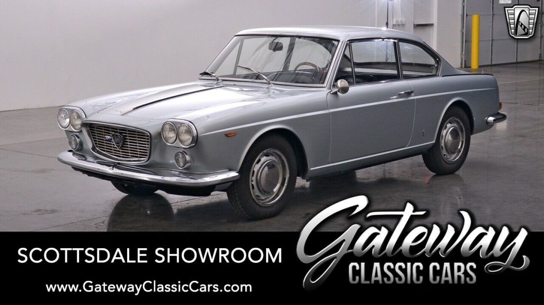 Silver 1967 Lancia Flavia 1.8 Coupe, Numbers Matching 1.8L 1800CC 4 Speed Manual 1967 Lancia Flavia 1.8