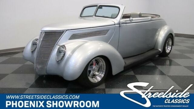Silver Cab Droptop Custom Restored Classic Vintage Collector V8 Auto Hot Rod Bla 1937 Ford Other --