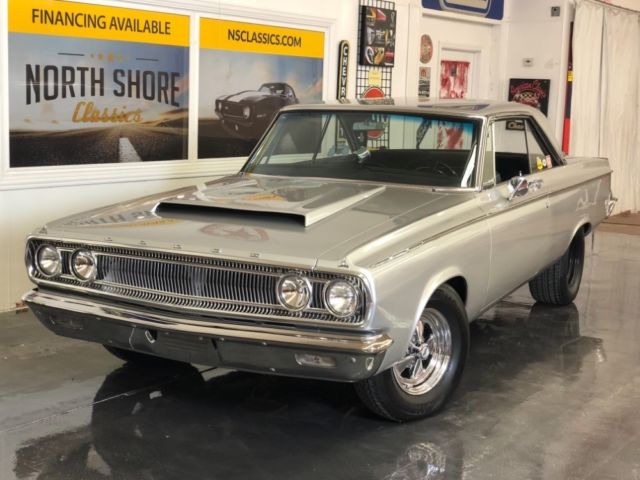 Silver Dodge Coronet with 4,181 Miles available now! 1965 Dodge Coronet -500-SUPER STOCK-440 MSD NICE PAINT AUTO DANA PS P