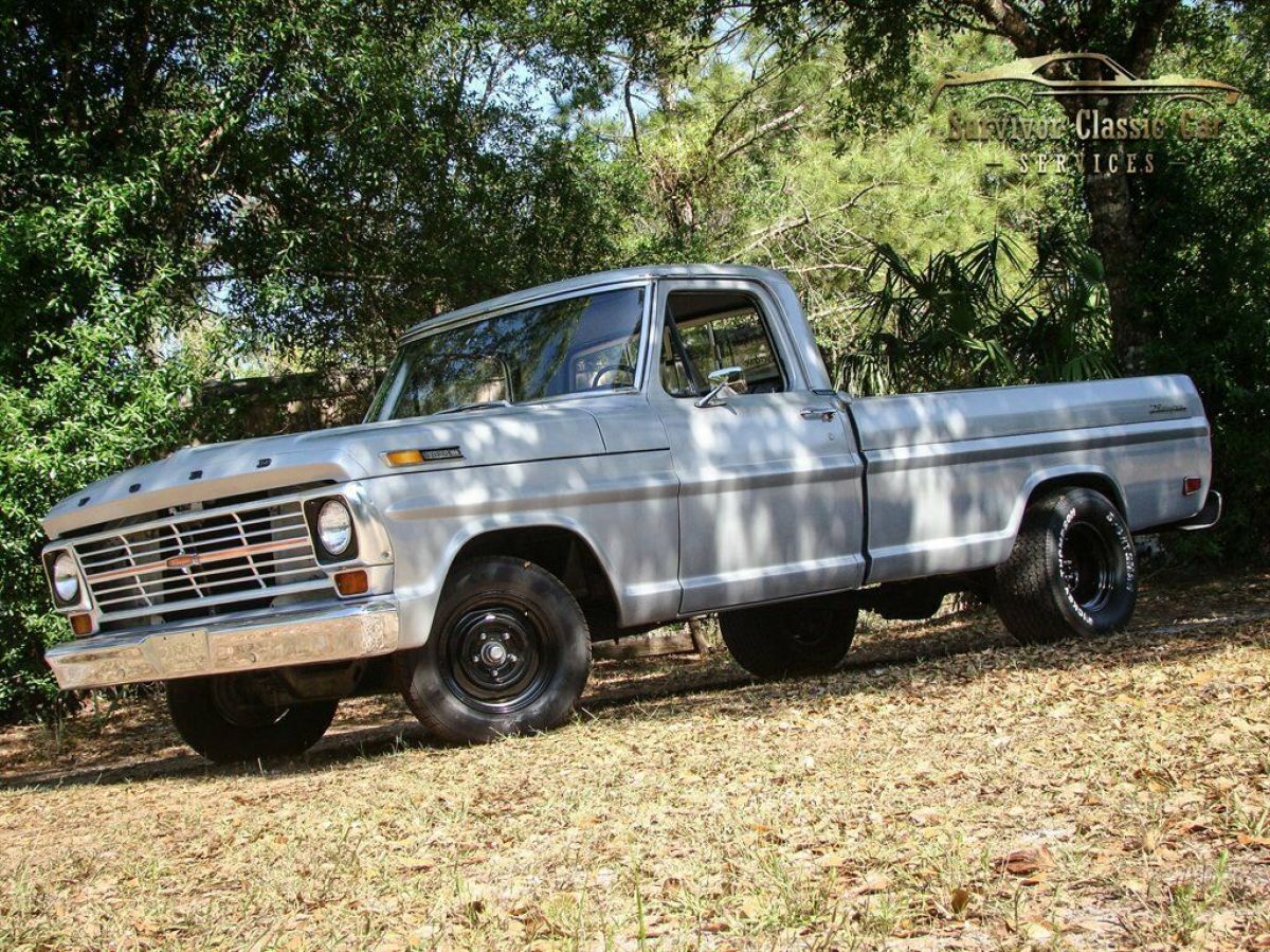 Silver Ford F100 with 32583 Miles available now! 1969 Ford F-100 Ranger