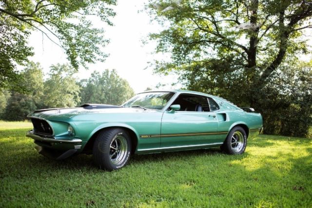 Silver Jade Ford Mustang with 95,000 Miles available now! 1969 Ford Mustang -MACH 1-MARTI REPORT- NUMBERS MATCHING 351 WINDSOR