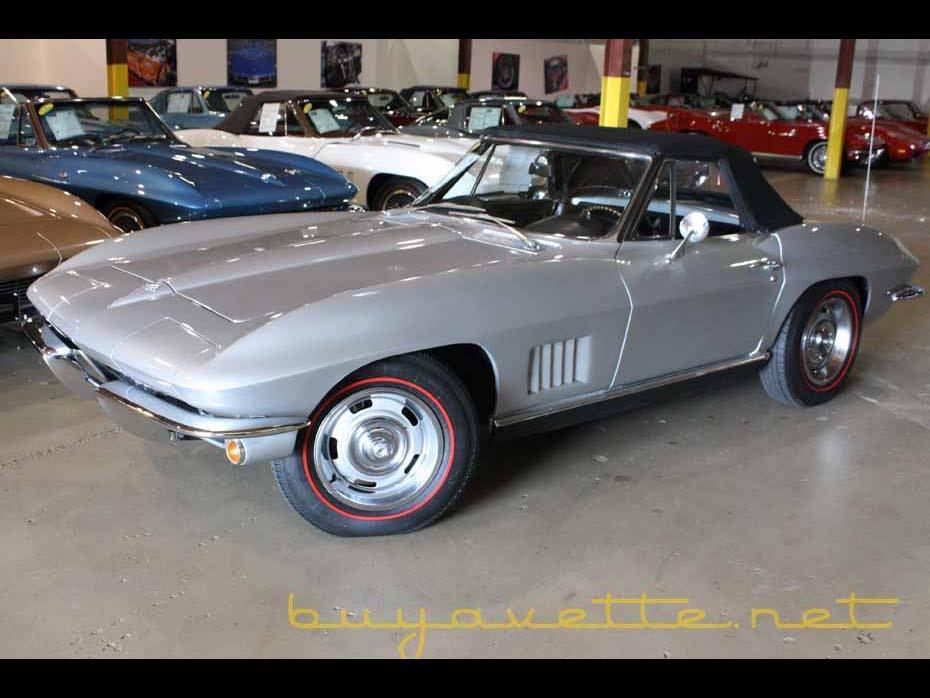 Silver Pearl Corvette Buyavette inc Atlanta 1967 Chevrolet Corvette Convertible