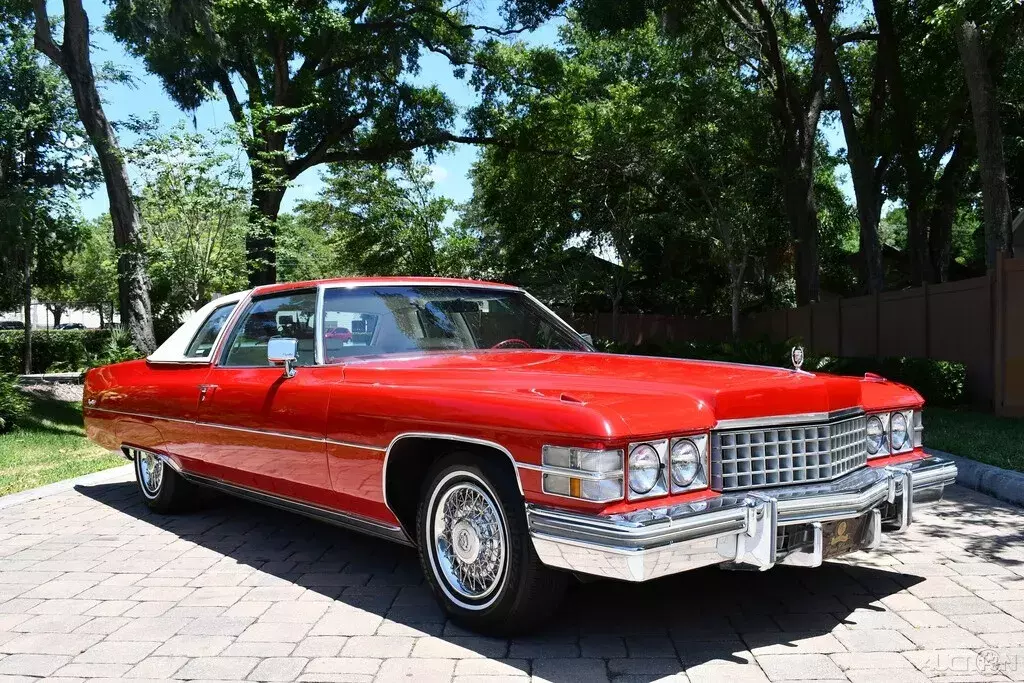 Simply beautiful 1974 Cadillac Coupe Deville 57k Miles White Leather! 1974 Cadillac DeVille 1 Owner 57k Miles A/C PS PB