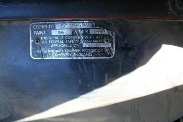 1969 Triumph TR-6 original - photo 12