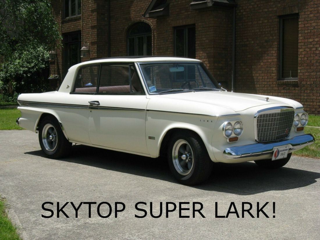 SKYTOP SUPER LARK CLONE! R2 SUPERCHARGED V-8, 4-speed, One of 30 with Skytop!!!! 1963 Studebaker Lark Daytona