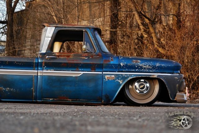 1966 Chevrolet C-10 Hot Rod Street Rat Rod Chevy Pickup Truck Slammed - photo 10