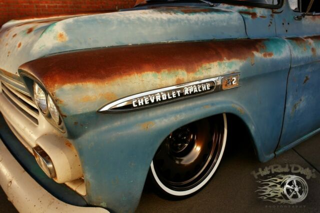 1959 Chevrolet C-10 FLEETSIDE APACHE Hot Rat Rod Chevy Pickup Truck - photo 3