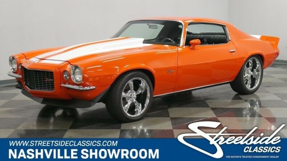 Slick Hugger orange paint string running 383 stroker motor 1970 Chevrolet Camaro