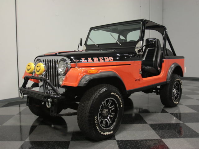 SLICK TWO-TONE CJ7 4X4, 340 V8, 4-SPEED, LONGTUBE/DUALS, PWR STEERING, FRNT DISC 1980 Jeep CJ7