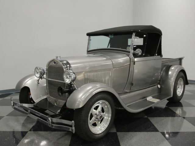 SMALL BLOCK 350, COIL OVER 4 LINK REAR SUSPENSION, STEEL BODY, SWEET ROADSTER! 1929 Ford Roadster Pickup