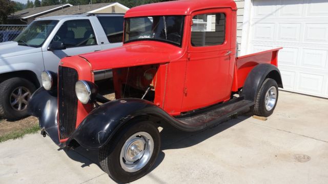 Solid 1934 Chevrolet Pickup. Rust Free. Great Unfinished Project! 1934 Chevrolet Other Pickups