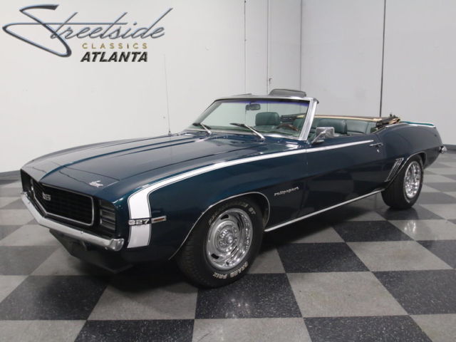 SOLID DROP-TOP CAMARO, 327 V8, MILD CAM, 4-SPEED, LONGTUBE & DUALS, TURN-KEY!! 1969 Chevrolet Camaro
