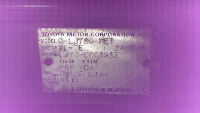 1991 Toyota Land Cruiser 5spd Diesel LJ78G-MET - photo 12